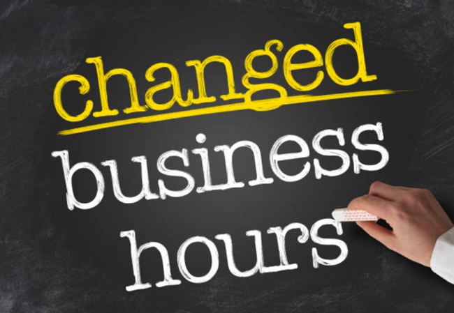 New Opening Times – Now OPEN on Saturdays
